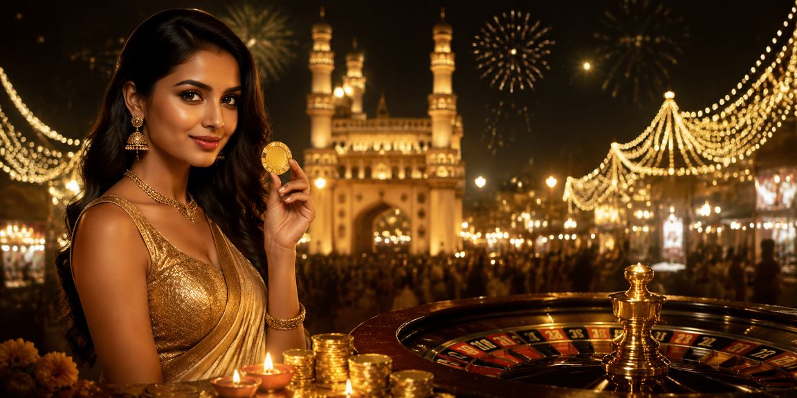Lighted Charminar in Hyderabad during Diwali festival representing trusted Indian betting
